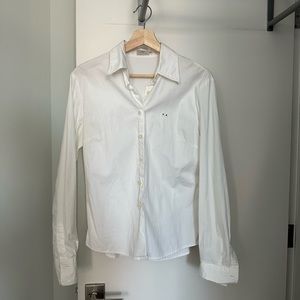 Vintage Thomas Burberry White Button Down Shirt
